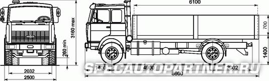 МАЗ-533603-220 бортовой 4х2