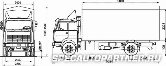 МАЗ-533603-221 бортовой 4х2