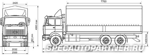 МАЗ-630305-221 бортовой 6х4