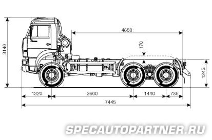 КАМАЗ-6522 Шасси