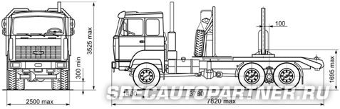 МАЗ-641705-220 лесовоз 6x6