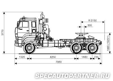 КАМАЗ-65226 седельный тягач 6x4