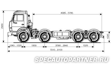 КАМАЗ-6540 Шасси