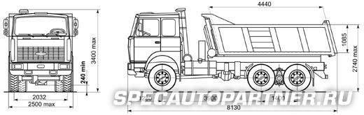 МАЗ-651705-235 самосвал 6х6