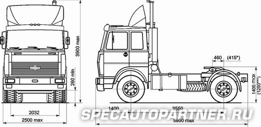 МАЗ-543203-220 тягач седельный 4х2