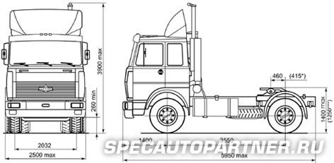 МАЗ-543205-220 тягач седельный 4х2