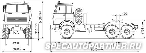 МАЗ-642505-220 тягач седельный 6х6