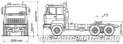 МАЗ-642505-230 тягач седельный 6х6