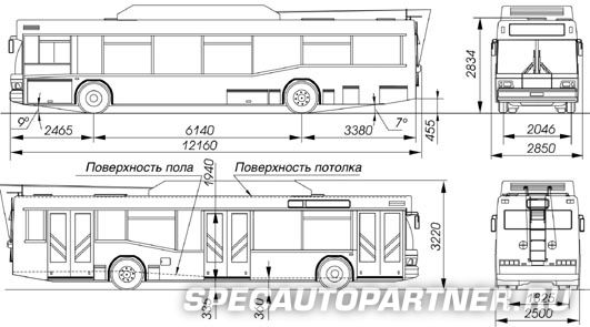 МАЗ-103Т троллейбус низкопольный