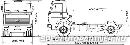 МАЗ-533702-240 Шасси 4x2