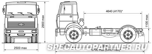 МАЗ-533702-270 Шасси 4x2