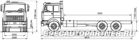МАЗ-630305-240 Шасси 6x4