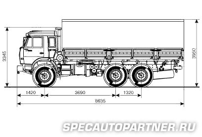 КАМАЗ-43118 бортовой 6х6