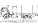 69021-0000010 сортиментовоз на шасси КАМАЗ 53229-1050-13 (6x4) Фото № 1