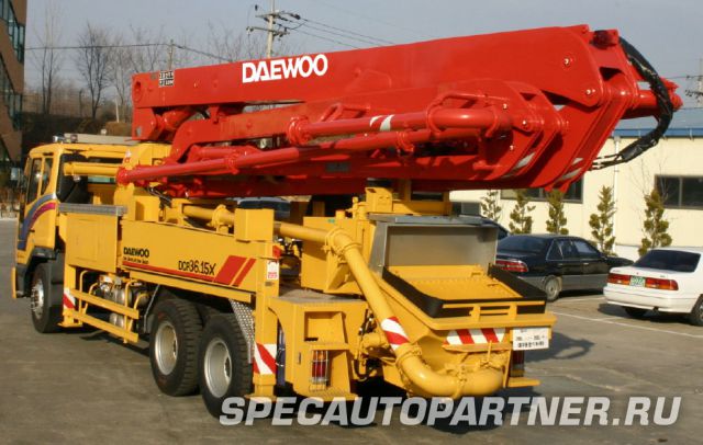 Doosan Daewoo DCP 36X автобетононасос на шасси Daewoo K8CRF