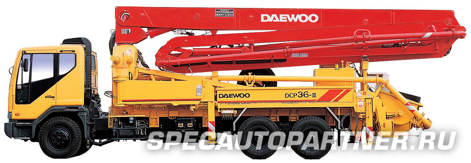 Doosan Daewoo DCP 36X автобетононасос на шасси Daewoo K8CRF