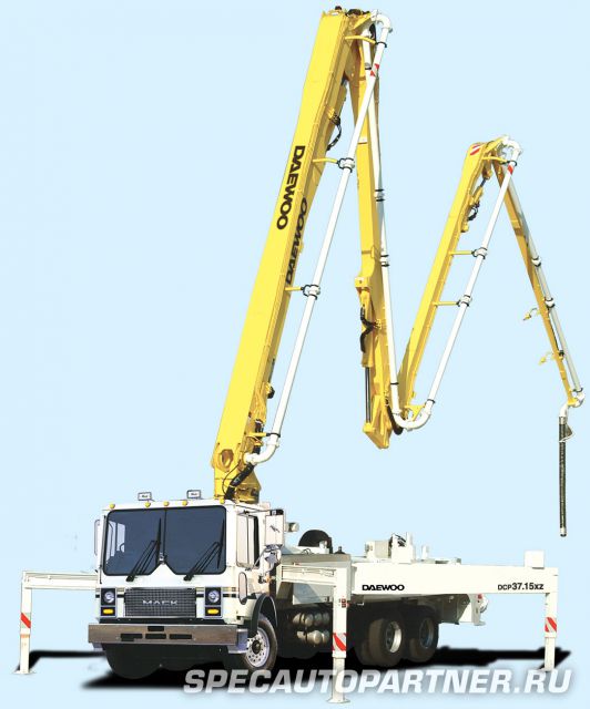 Doosan Daewoo DCP 37XZ автобетононасос на шасси Daewoo K8CRF