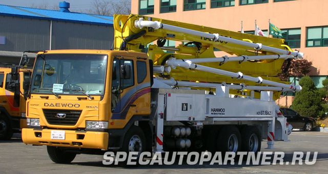 Doosan Daewoo DCP 37XZ автобетононасос на шасси Daewoo K8CRF