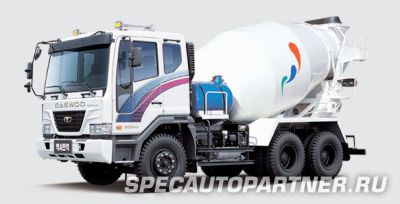 Doosan Daewoo K4MVF автобетоносмеситель на шасси DAEWOO