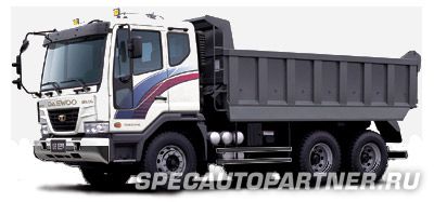 Doosan Daewoo K4DEF самосвал 6x4