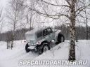 ТРЭКОЛ-39041 вездеход 4х4 на шинах низкого давления с кузовом УАЗ-31514 Фото № 2