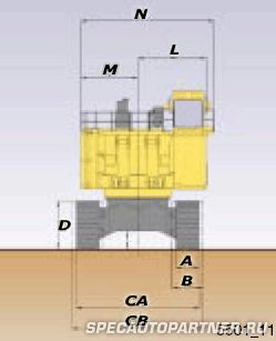 Komatsu PC5500-6 экскаватор гусеничный с обратной лопатой