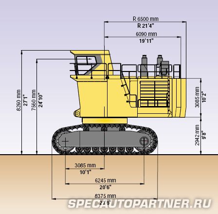 Komatsu PC4000-6 экскаватор гусеничный с обратной лопатой