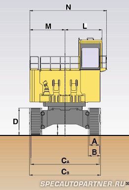 Komatsu PC3000 экскаватор гусеничный с обратной лопатой