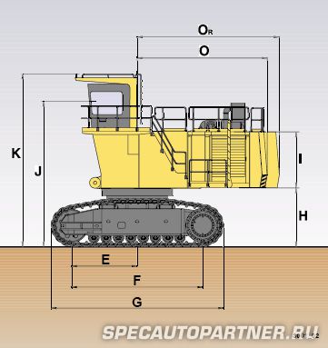 Komatsu PC3000 экскаватор гусеничный с обратной лопатой