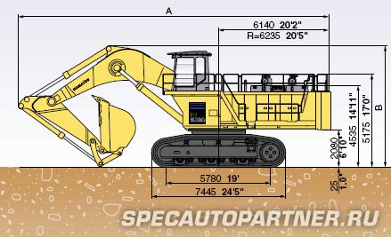 Komatsu PC1800-6 экскаватор гусеничный с обратной лопатой