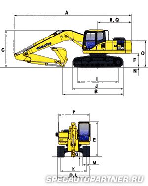 Komatsu PC220-7 экскаватор гусеничный