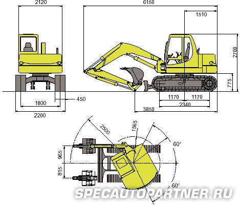 Komatsu PC95R-2 экскаватор гусеничный