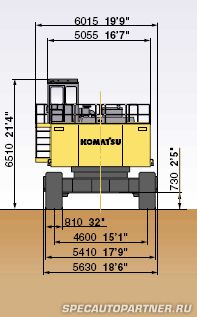 Komatsu PC1800-6 экскаватор гусеничный с прямой лопатой