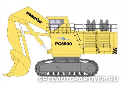 Komatsu PC5500-6 экскаватор гусеничный с прямой лопатой