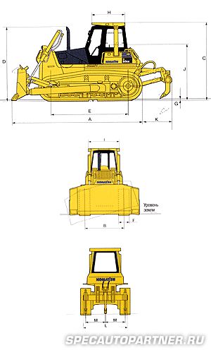 Komatsu D65E-12 бульдозер гусеничный