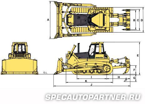 Komatsu D155A-5 бульдозер гусеничный