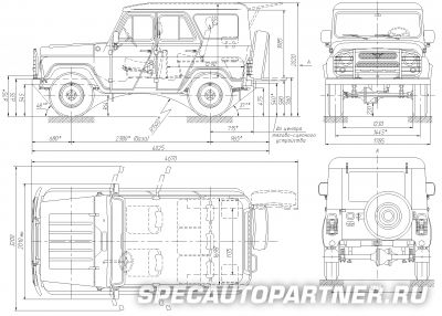 УАЗ-31514 внедорожник (УАЗик с металлической крышей)