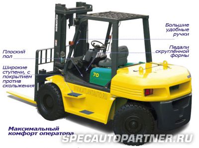 Komatsu DX20 FD80-7 погрузчик вилочный