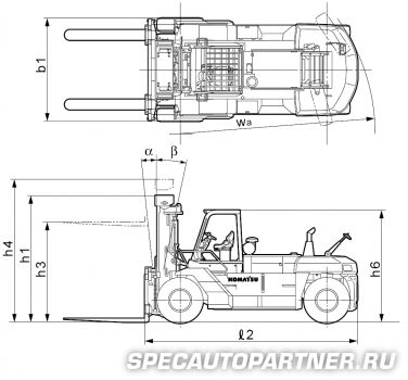 Komatsu FX20 FD150-6 погрузчик вилочный