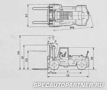 Komatsu HX/JX FD250-2 (A) погрузчик большегрузный