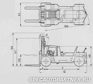 Komatsu HX/JX FD400-2 (A) погрузчик большегрузный