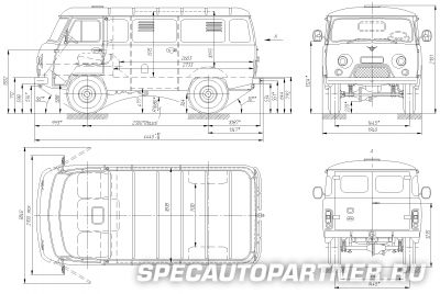 УАЗ-3741 автофургон цельнометаллический