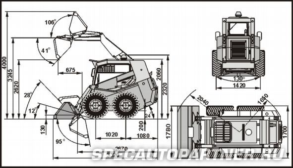 Locust L 853 минипогрузчик универсальный