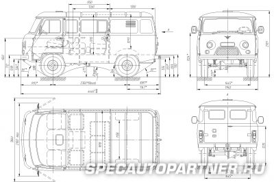 УАЗ-3909 грузопассажирский цельнометаллический фургон Фермер