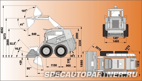 Locust L 903 минипогрузчик универсальный