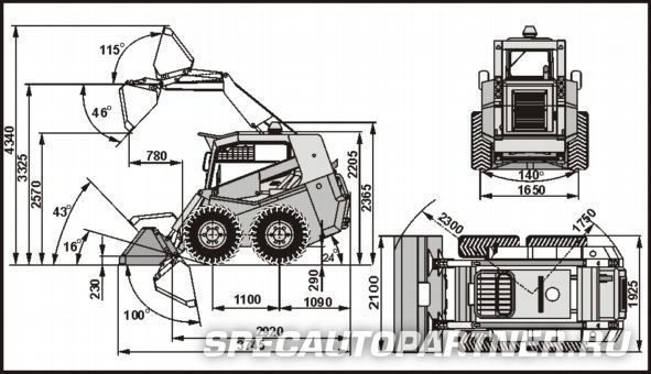 Locust L 1203 минипогрузчик универсальный