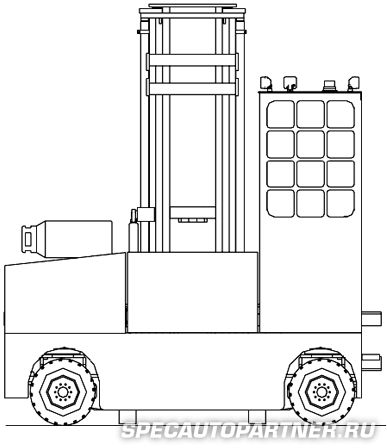 Combilift C3000GT погрузчик вилочный с боковой загрузкой