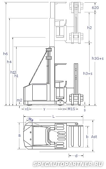 Magaziner EK 11 штабелер узкопроходный