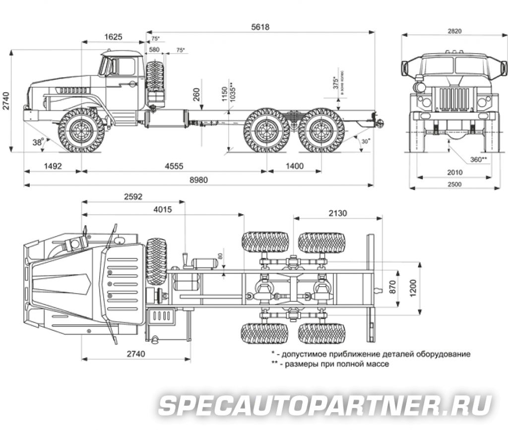 Урал 4320-1911-40 шасси
