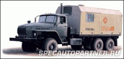 ППУА-1600/100 паровая промысловая установка на шасси Урал 4320-1912-40